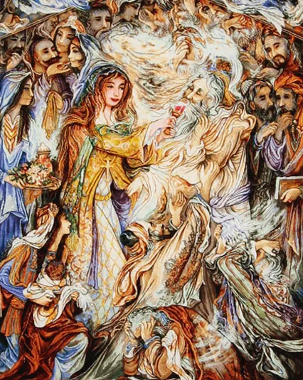 Wandteppich Ankauf Hamburg - Antiker Gobelin mit figurativen Darstellungen und Szenen